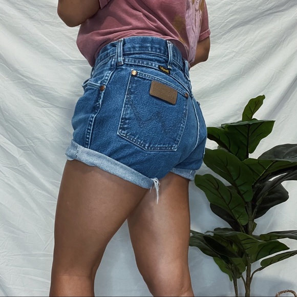 Wrangler Pants - Wrangler • High waisted denim Cutoffs. Waist Size 31